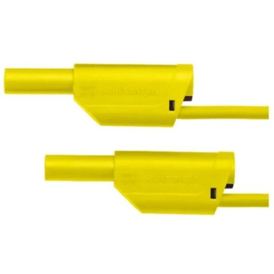 Schutzinger Test lead, 32A, 1kV, Yellow, 1.5m Lead Length