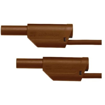 Schutzinger Test lead, 32A, 1kV, Brown, 2m Lead Length