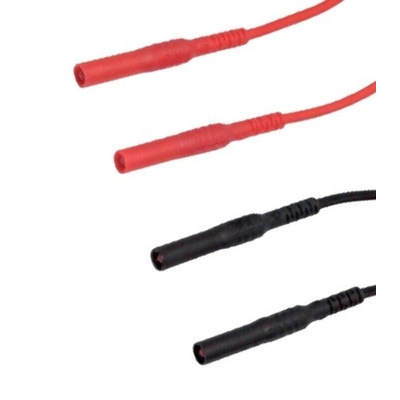 Chauvin Arnoux Test lead, Black, Red, 3m Lead Length