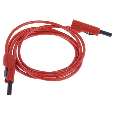 Hirschmann Test & Measurement, 16A, 60V dc, Red, 2m Lead Length