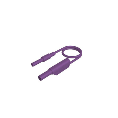 Hirschmann Test & Measurement Test lead, 32A, Violet, 1m Lead Length
