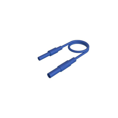 Hirschmann Test & Measurement Test lead, 32A, Blue, 500mm Lead Length