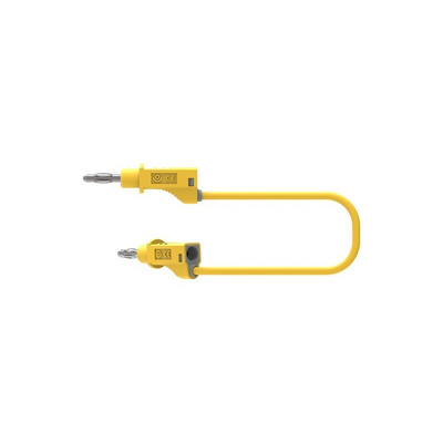 Electro PJP Test lead, 36A, 30 → 60V, Yellow, 100cm Lead Length