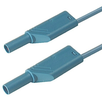 Hirschmann Test & Measurement Test lead, 16A, 1000V ac/dc, Blue, 1m Lead Length