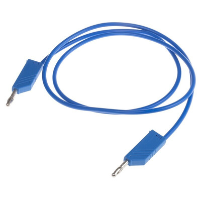 Hirschmann Test & Measurement, 32A, 60V dc, Blue, 1m Lead Length