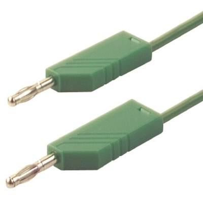 Hirschmann Test & Measurement, 32A, 60V dc, Green, 1m Lead Length