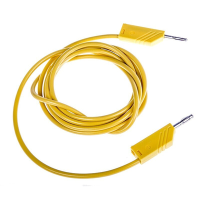 Hirschmann Test & Measurement, 16A, 60V dc, Yellow, 2m Lead Length