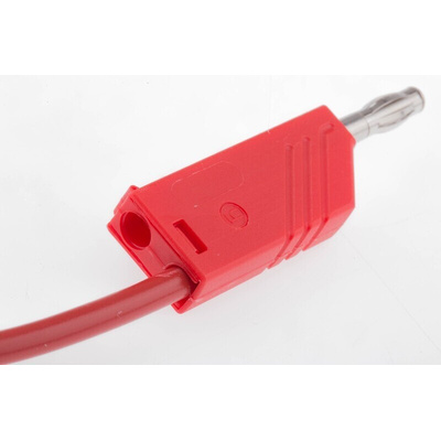 Hirschmann Test & Measurement, 16A, 60V dc, Red, 1.5m Lead Length