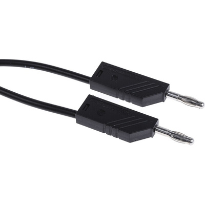 Hirschmann Test & Measurement, 16A, 60V dc, Black, 2m Lead Length