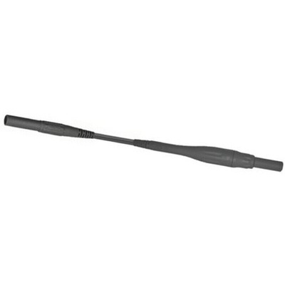 Staubli Test lead, 8A, 1kV, Black, 1.5m Lead Length
