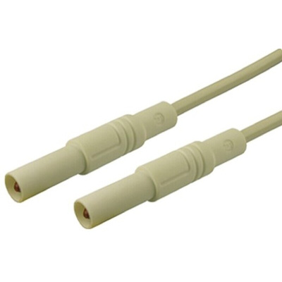 Hirschmann Test & Measurement, 32A, 1000V ac/dc, White, 1m Lead Length