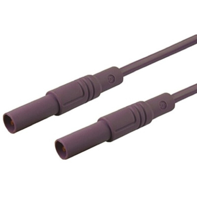 Hirschmann Test & Measurement, 32A, 1000V ac/dc, Violet, 1m Lead Length