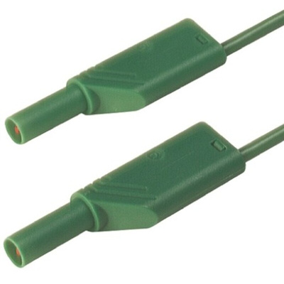 Hirschmann Test & Measurement, 32A, 1000V ac/dc, Green, 1m Lead Length