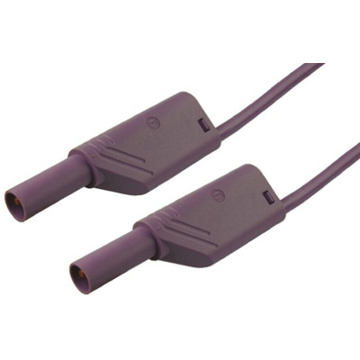 Hirschmann Test & Measurement, 32A, 1000V ac/dc, Violet, 1m Lead Length