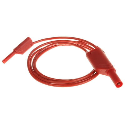 Hirschmann Test & Measurement, 10A, 1000V ac/dc, Red, 1m Lead Length