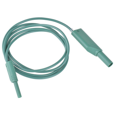Hirschmann Test & Measurement, 10A, 1000V ac/dc, Green, 1m Lead Length