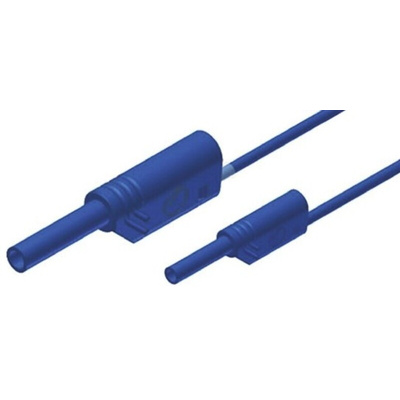 Hirschmann Test & Measurement, 10A, 1000V ac/dc, Blue, 1m Lead Length
