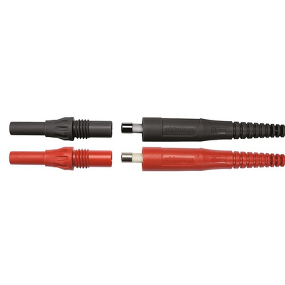Schutzinger Test lead, 1.6A, 1kV, Black, Red, 1m Lead Length