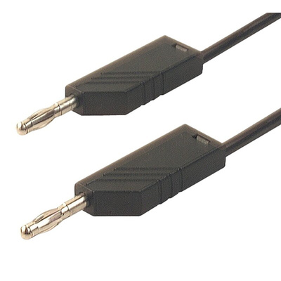 Hirschmann Test & Measurement, 32A, 30 V ac, 60V dc, Black, 1.5m Lead Length