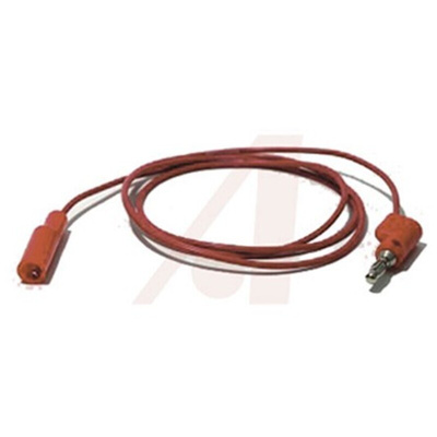 Mueller Electric Crocodile Clip Lead, 10A, 300V, Black, 0.9m Lead Length
