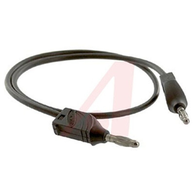 Mueller Electric, 20A, 3kV, Black, 500mm Lead Length