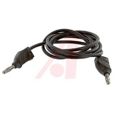 Mueller Electric, 20A, 3kV, Black, 1m Lead Length