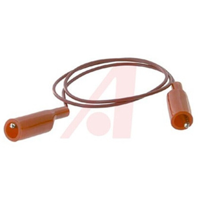 Mueller Electric Crocodile Clip Lead, 10A, 300V, Red, 600mm Lead Length