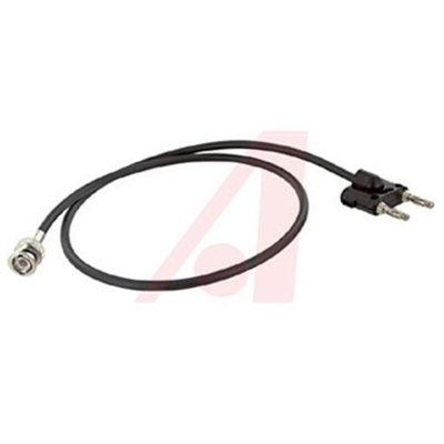 Mueller Electric BNC Test Lead, 500V ac, Black, 600mm Lead Length