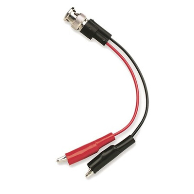 Mueller Electric BNC Test Lead, 10A, 300V ac, Black, 100mm Lead Length