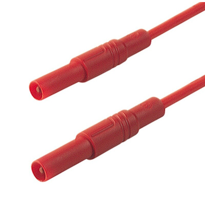 Hirschmann Test & Measurement, 16A, 1000V ac/dc, Red, 1m Lead Length