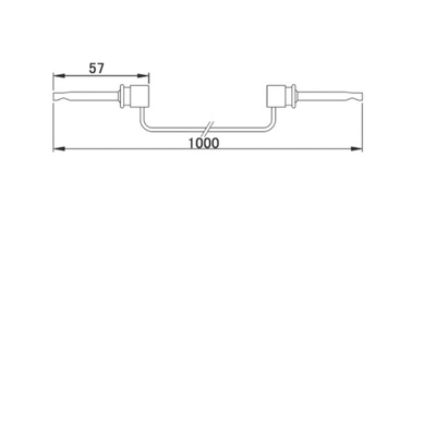 Teishin Electric Crocodile Clip Lead, 1m Lead Length