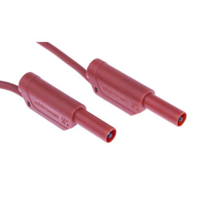 Schutzinger Test lead, 32A, 1kV, Red, 500mm Lead Length