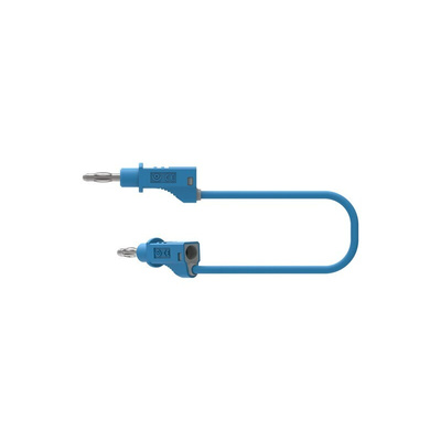 Electro PJP Test lead, 36A, 30 → 60V, Blue, 100cm Lead Length