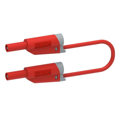 Electro PJP Test lead, 36A, 1kV, Red, 50cm Lead Length