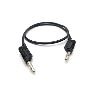 Mueller Electric Test Leads, 32A, 30V ac, Black, 0.25m Lead Length