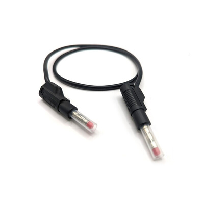 Mueller Electric Test Leads, 32A, CATII 600V, Black, 2m Lead Length