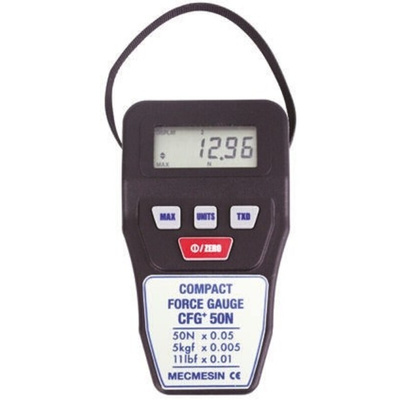 Mecmesin CFG+50 Force Gauge 500Hz RS232, Range: 50N, Resolution: 0.5 N, With RS Calibration
