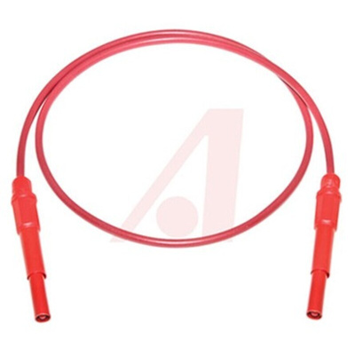 Mueller Electric Test lead, 20A, 1kV, Red, 300mm Lead Length