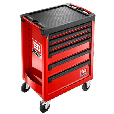 Facom 6 Shelf Trolley Trolley, 760 x 460mm, 20 kg, 25 kg, 30 kg Load