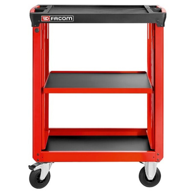 Facom 3 Shelf PP Trolley Trolley, 560 x 460mm