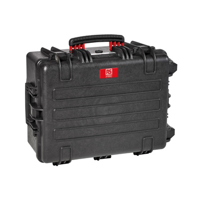 RS PRO Waterproof Plastic, Polymer Watertight Case With Wheels, 627 x 475 x 292mm