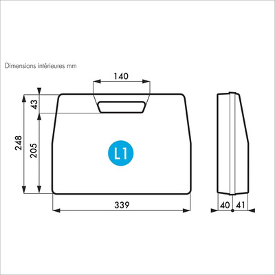 Gard Plasticases Rétro Plastic Equipment case, 349 x 264 x 86mm