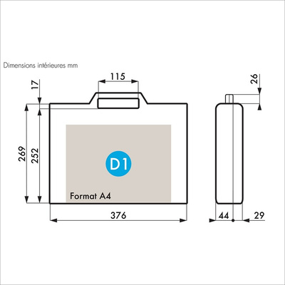 Gard Plasticases Classic Plastic Equipment case, 384 x 303 x 80mm