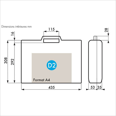 Gard Plasticases Classic Plastic Equipment case, 444 x 345 x 95mm