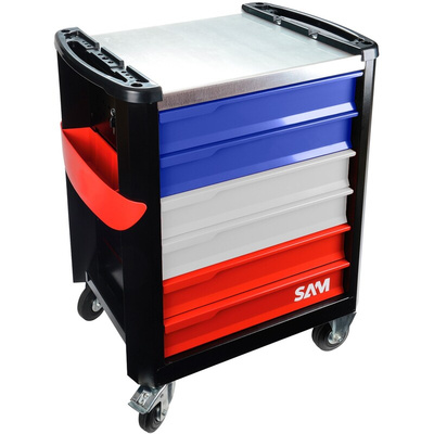 SAM 6 Shelf Aluminium Trolley Trolley, 1000 x 834 x 510mm, 180kg Load