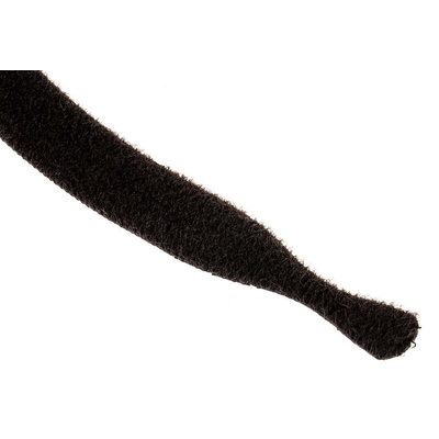 RS PRO  Self Engaging Black Hook & Loop Tape, 20mm x 200mm