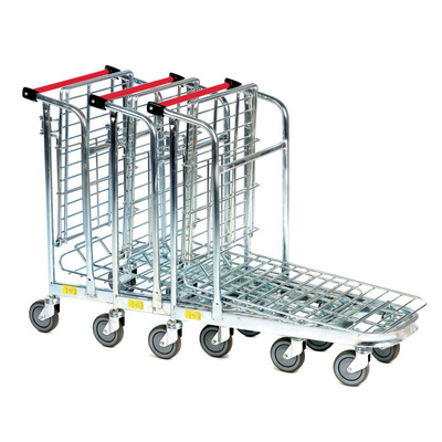 RS PRO 2 Shelf Aluminium Retail Stock Trolley Trolley, 520 x 890mm, 50kg Load