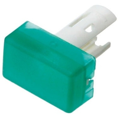 Green Rectangular Push Button Indicator Lens for use with 18 Series
