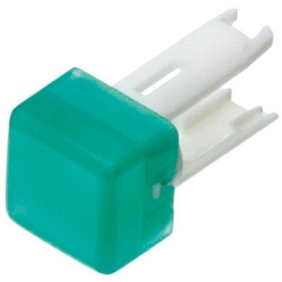 Green Square Push Button Indicator Lens for use with 18 Series