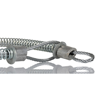 RS PRO 540mm Long Galvanised Steel Hose Whipcheck, 1/2in Hose Size Compatibility